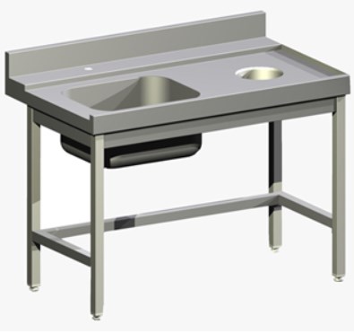 Стол для грязной посуды APACH СПК-523/1307 Л Столы производственные